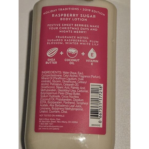 Bath & Body‎ Works Raspberry Sugar 24hr Moisture Shea Lotion 8oz - Picture 5 of 5